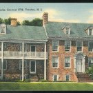 New Jersey The Old Barracks Trenton NJ 1941 Tichnor Linen Postcard