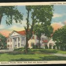 KY Calumet Farm Lexington Kentucky Home of Citation Race Horse Curteich Linen ca 1938