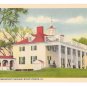 VA George Washingtons Mansion Mount Vernon Vintage B S Reynolds Linen Postcard