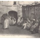 Algeria Storyteller Conteur Arabe au Cafe Maure ca 1910 Algiers Leon Levy LL Postcard