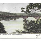 Philadelphia PA Fairmount Park Strawberry Mansion Trolley Bridge 1907 UDB Postcard