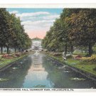 Fairmount Park Horticultural Hall Philadelphia PA Lily Pond Vintage Postcard