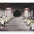 MT West Yellowstone Union Pacific Dining Lodge Interior Vintage H H Tammen Postcard