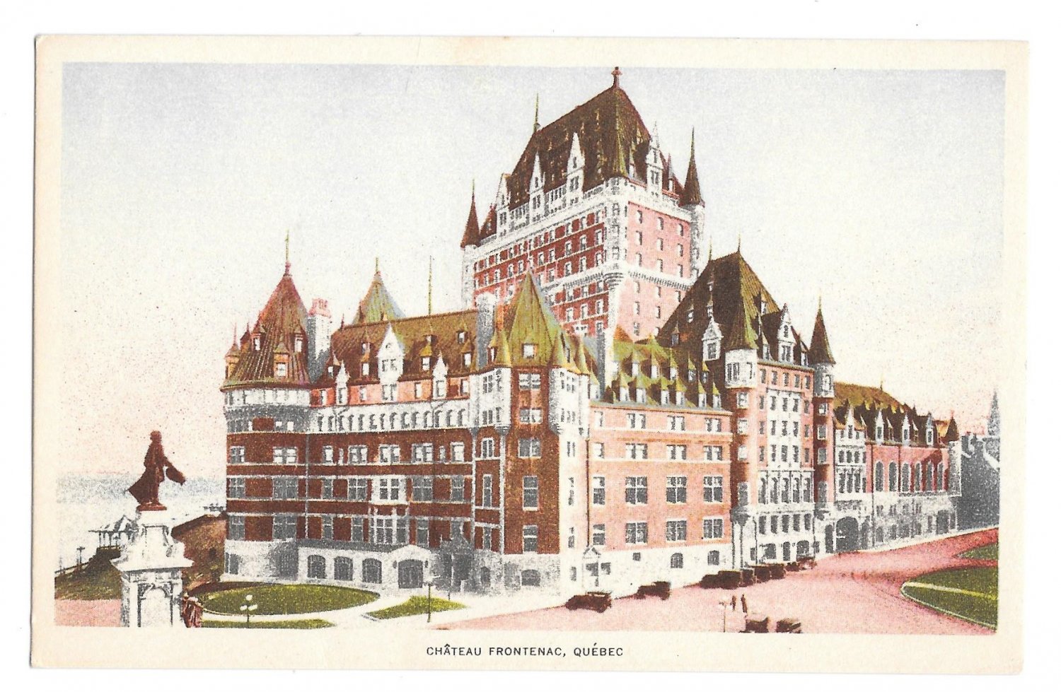 Chateau Frontenac Luxury Hotel In Quebec, Canada - Vintage Travel Advertising Poster 02 Greeting - Foto 4