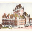 Chateau Frontenac Quebec Canada Vintage Postcard