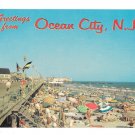 Greetings from Ocean City NJ Boardwalk and Beach Vintage Jack Freeman Postcard Greetings from Ocean City NJ Boardwalk and Beach Vintage Jack Freeman Postcard
