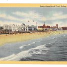NJ Asbury Park Beach Front Scene Vintage 1948 Curteich Linen Postcard