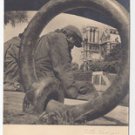 Albert Monier Photographer France Sous les Ponts de Paris Vtg Real Photo Postcard 4X6