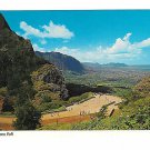 Hawaii Oahu Aerial View Nuuanu Pali Lookout Vtg HIrd Postcard 4X6