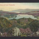 Scotland Loch Vennachar Loch Achray Stirling Trossachs Vtg Valentines Postcard