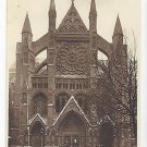 UK London North Front Westminster Abbey ca 1920 Vintage Photochrom Postcard