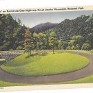 TN Newfound Gap Highway The Loop Great Smoky Mountains Natl Park Vintage Linen Postcard