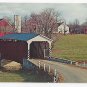 PA Covered Bridge Landis Mill Conestoga Creek Vtg Lancaster County Postcard