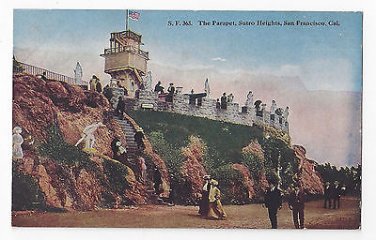 CA San Francisco Sutro Heights The Parapet Vintage SF No 363 PNC Postcard