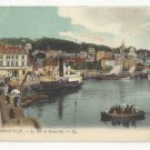France Trouville Le Bac de Deauville Ferry Steamship Vintage Lucien Levy Postcard