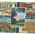 Turkey Izmir Hotel Taner Multiview Vintage 4X6 Postcard