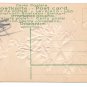 Birthday Greetings Flowers Applied Glitter Horseshoe Vintage Embossed Postcard