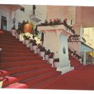 Michigan MI Grand Hotel Mackinac Island Entrance Stairs 1955 Gridley Postcard