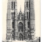 Brussels Bellgium Cathedral Sainte Gudule & Michael VintageLagaert Postcard Brussels Bellgium Cathedral Sainte Gudule & Michael VintageLagaert Postcard