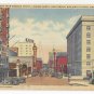 Portland OR Broadway from Madison Looking North New Federal Building Vintage Linen PC
