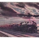 Twentieth Century LImited  Train at Dusk Lake Shore NY Central LInes Vntg Postcard