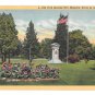 Havre De Grace MD War Memorial City Park Vintage Linen Postcard