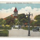 Ocean Grove NJ Auditorium and Stokes Memorial Old Lamppost Vintage Postcard