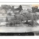 Maine 1932 Grand Lake Stream Town View RPPC Real Photo Postcard