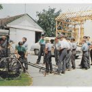 Amish Farmers Time Out from Barn Raising Pennsylvania Dutch Country V Tortora Postcard Amish Farmers Time Out from Barn Raising Pennsylvania Dutch Country V Tortora Postcard