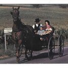 Amish family Horse and Buggy Lancaster Pennsylvania Dutch Country Vintage Postcard