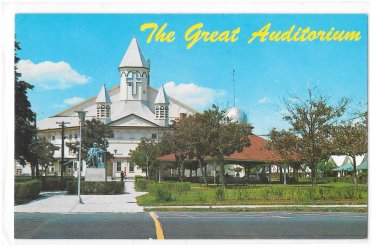 New Jersey The Great Auditorium Ocean Grove Vintage Postcard