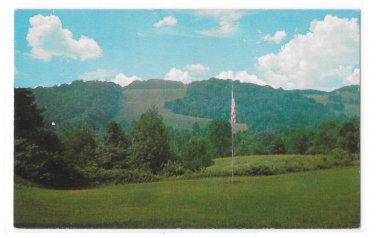 Newtown Square PA Garrett Williamson Lodge View from Porch Vintage 1950s Postcard