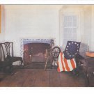 Philadelphia PA Interior Betsy Ross House Old Glory Flag Mike Roberts Postcard