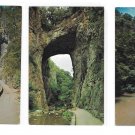 VA Natural Bridge Cedar Creek Trail Tourists 3 Vintage 1960s Virginia Postccards VA Natural Bridge Cedar Creek Trail Tourists 3 Vintage 1960s Virginia Postccards
