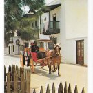 Casa Ribera St Augustine FL San Augustin Antiqua Horse Carriage Rahners Postcard