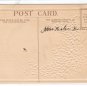 Best Wishes Winter Cottage Scene forget Me Nots Vintage Litho Embossed Greetings Postcard