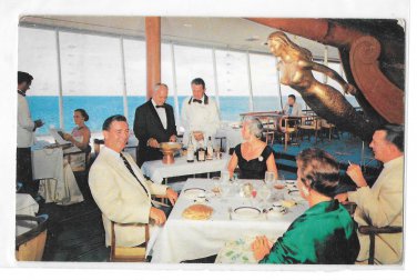 Yankee Clipper Dining Room Restaurant Gill Hotel Fort Lauderdale FL Postcard