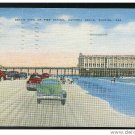 Beach View of Pier Casino Daytona Beach FL Cars Vintage E C Kropp Linen Postcard