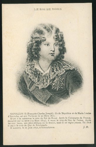 Le Roi De Rome Napoleon II Royalty France Lithograph Postcard