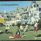 FL Belleview Biltmore Hotel Belleair Florida Lawn w Guests Vintage Postcard 1954