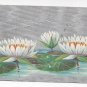Easter Water Lilies Silver Moire Background Posted 1909 Winsch Back Embossed Postcard