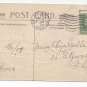 Easter Water Lilies Silver Moire Background Posted 1909 Winsch Back Embossed Postcard