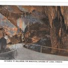 VA Luray Caverns Entrance to Ballroom Cave Marken & Bielfeld Vntg Postcard