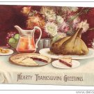 1907 Embossed Signed Clapsaddle Roast Turkey Feast Vintage IAP Thanksgiving Postcard