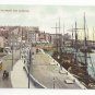UK England Kent Ramsgate Front and Harbour Boats Masts Vtg c1910 Tuck Postcard