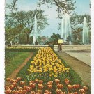 Philadelphia PA Logan Circle Tulip Flower Bed Swann Fountain ca 1970s Postcard 4X Philadelphia PA Logan Circle Tulip Flower Bed Swann Fountain ca 1970s Postcard 4X