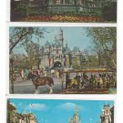 3 Disneyland Disney World Postcards Haunted Mansion Sleeping Beauty Castle Main Street 3 Disneyland Disney World Postcards Haunted Mansion Sleeping Beauty Castle Main Street