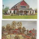 Lahaska PA Painting Peddlers Village Green Map Cock n Bull Restaurant 2 Postcard Lahaska PA Painting Peddlers Village Green Map Cock n Bull Restaurant 2 Postcard
