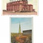 Canada Montreal Queec Cathedrals St James Christ Church 2 Vintage Postcards
