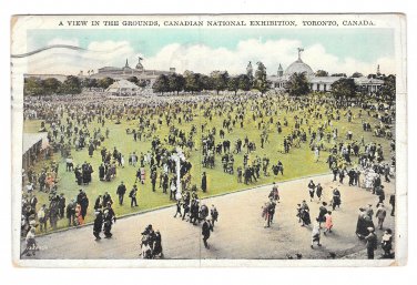 Canada Toronto National Exhibition Grounds EXPO Vintage 1931 Valentine Black Postcard